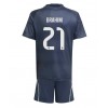 Real Madrid Brahim Diaz #21 Bortedraktsett Barn 2025-26 Kortermet (+ korte bukser)